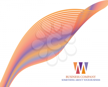 Royalty Free Clipart Image of an Abstract Company Page Background