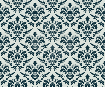 Royalty Free Clipart Image of a Damask Background