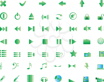 Royalty Free Clipart Image of Different Web Icons