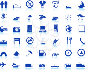 Royalty Free Clipart Image of Travel Icons