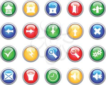 Royalty Free Clipart Image of a Gothic Icons
