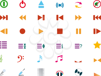 Royalty Free Clipart Image of Musical Icons