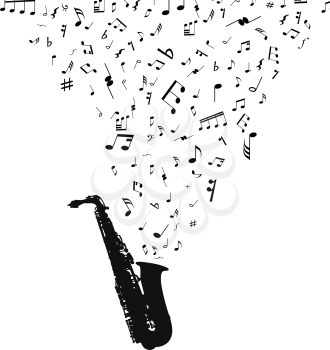 Royalty Free Clipart Image of a Musical Instrument Background