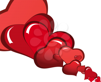 Royalty Free Clipart Image of a St. Valentine's Day Background