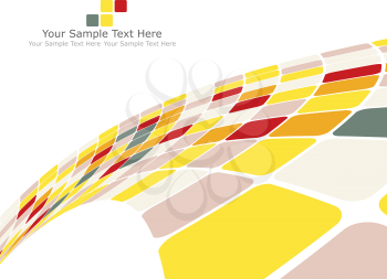 Vector illustration of abstract multicolor checked background