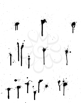 Abstract grunge vector background set for design use. 