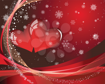 Abstract Valentine days background frame. Vector illustration.