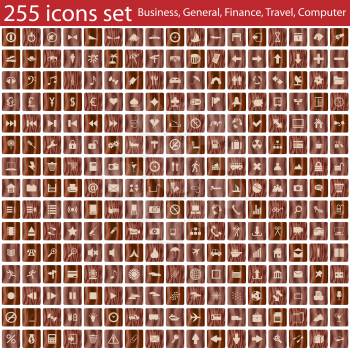 Biggest collection of different icons. Vector illustration.