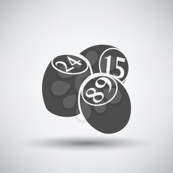 Bingo Kegs icon over grey background. Vector illustration.