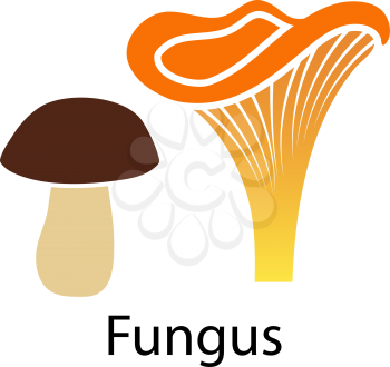 Mushroom icon on white background. Vector illustration.