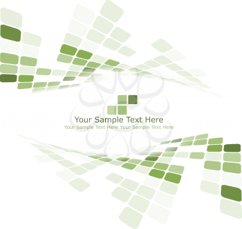 Checkered background with text space. Ideal balanced colors in green tone. Suitable for creating business, technological and other designs. Vector illustration.