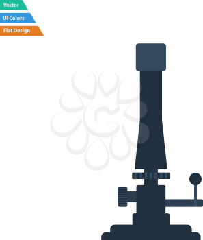 Flat design icon of chemistry burner in ui colors. Vector illustration.