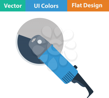 Flat design icon of grinder in ui colors. Vector illustration.