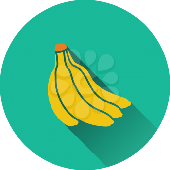 Banana icon. Flat design. Vector illustration.