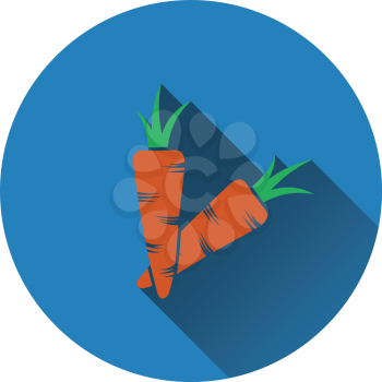 Carrot  icon. Flat design. Vector illustration.