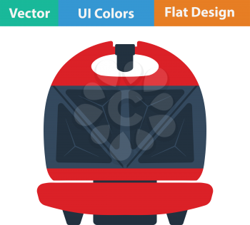 Kitchen sandwich maker icon. Flat design. Vector illustration.