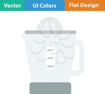Citrus juicer machine icon. Flat design. Vector illustration.