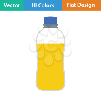 Sport bottle of drink icon. Flat design. Vector illustration.