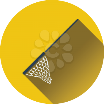 Icon of Fishing net . Flat design. Vector illustration.