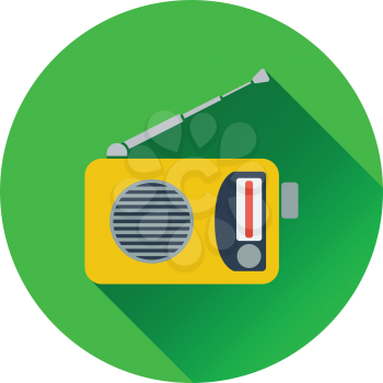 Radio icon. Flat design. Vector illustration.