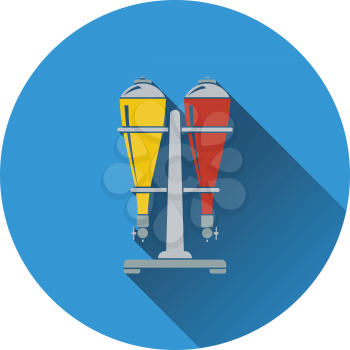 Soda siphon equipment icon. Flat design. Vector illustration.