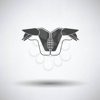 American football chest protection icon. Vector illustration.