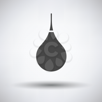 Enema icon on gray background, round shadow. Vector illustration.
