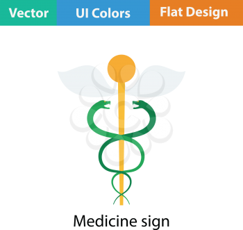 Medicine sign icon. Flat design. Vector illustration.