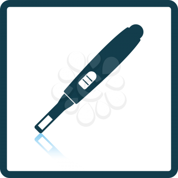 Pregnancy test icon. Shadow reflection design. Vector illustration.