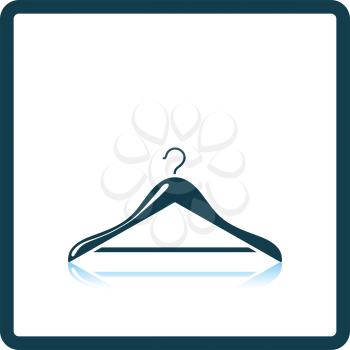 Cloth hanger icon. Shadow reflection design. Vector illustration.