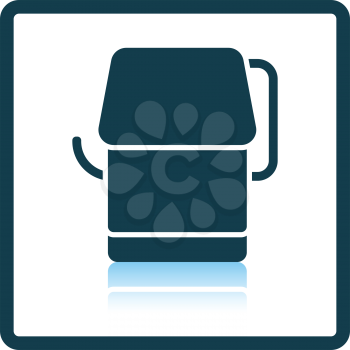 Toilet paper icon. Shadow reflection design. Vector illustration.