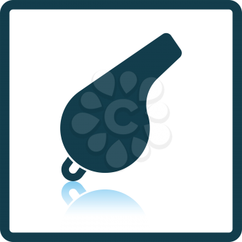 Whistle icon. Shadow reflection design. Vector illustration.