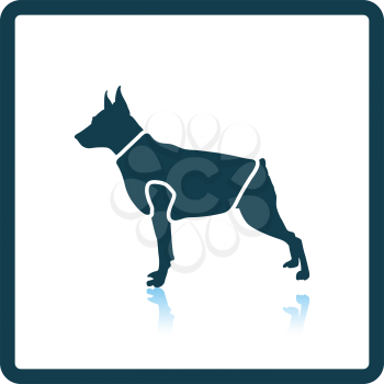 Dog cloth icon. Shadow reflection design. Vector illustration.