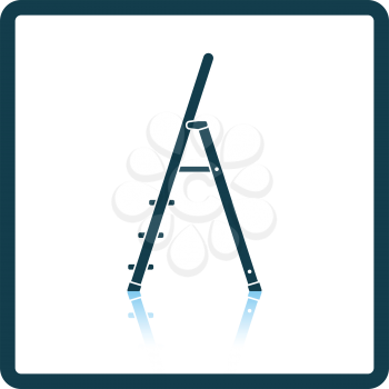 Construction ladder icon. Shadow reflection design. Vector illustration.