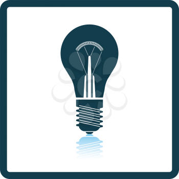 Electric bulb icon. Shadow reflection design. Vector illustration.