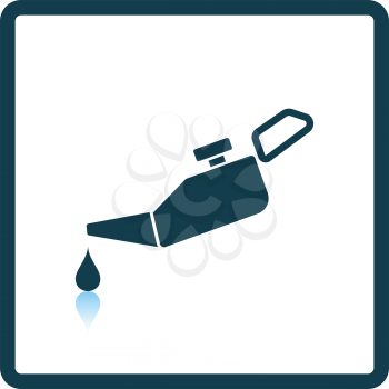 Oil canister icon. Shadow reflection design. Vector illustration.