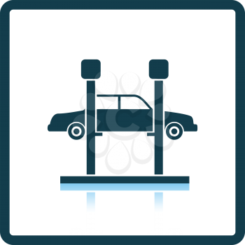 Car lift icon. Shadow reflection design. Vector illustration.