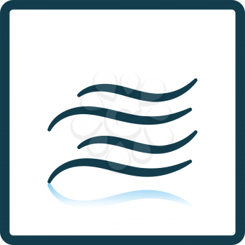 Water wave icon. Shadow reflection design. Vector illustration.