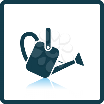 Watering can icon. Shadow reflection design. Vector illustration.