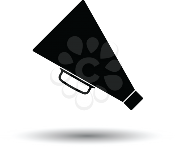 Director megaphone icon. White background with shadow design. Vector illustration.
