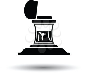 Inkstand icon. White background with shadow design. Vector illustration.