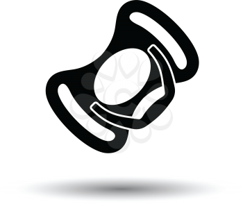 Baby soother icon. White background with shadow design. Vector illustration.
