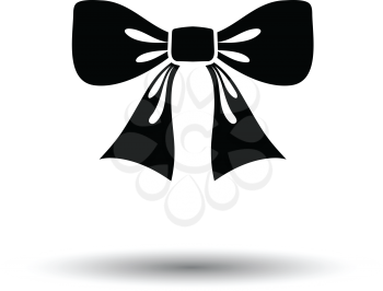 Party bow icon. White background with shadow design. Vector illustration.