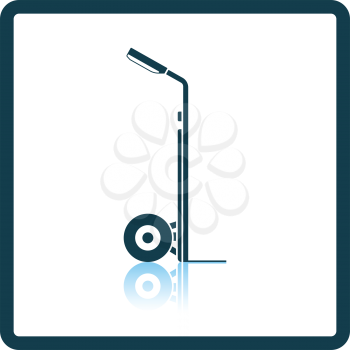 Warehouse trolley icon. Shadow reflection design. Vector illustration.