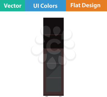 Narrow cabinet icon. Flat design. Vector illustration.