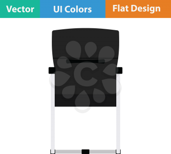 Guest office chair icon. Flat design. Vector illustration.