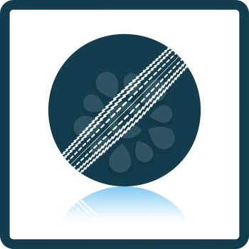 Cricket ball icon. Shadow reflection design. Vector illustration.