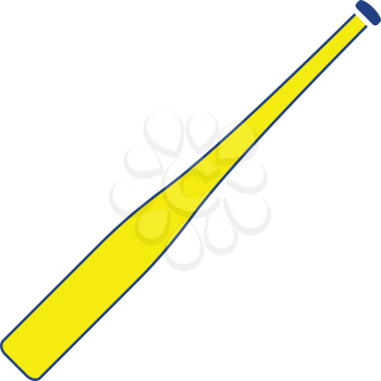 Baseball bat icon. Thin line design. Vector illustration.