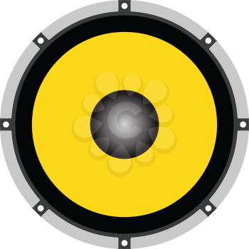 Loudspeaker  icon. Flat color design. Vector illustration.