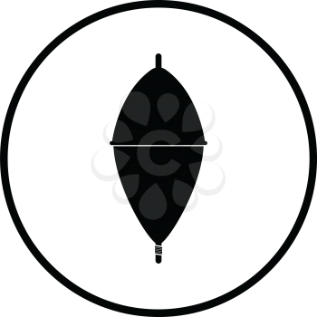 Icon of float . Thin circle design. Vector illustration.